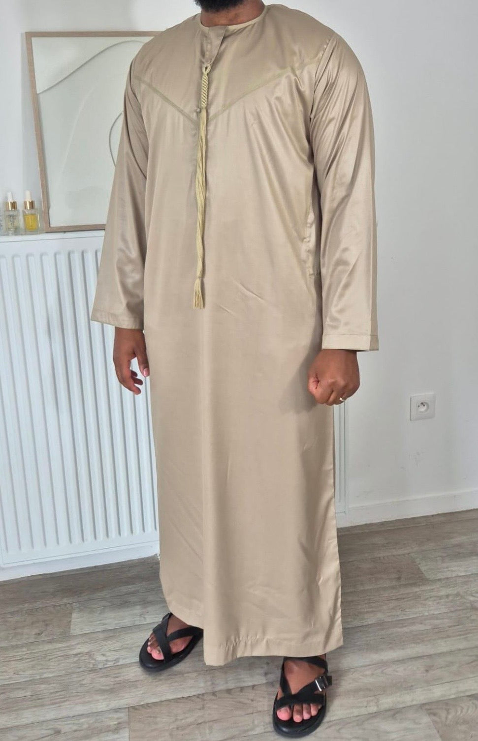 Qamis Kaki Clair