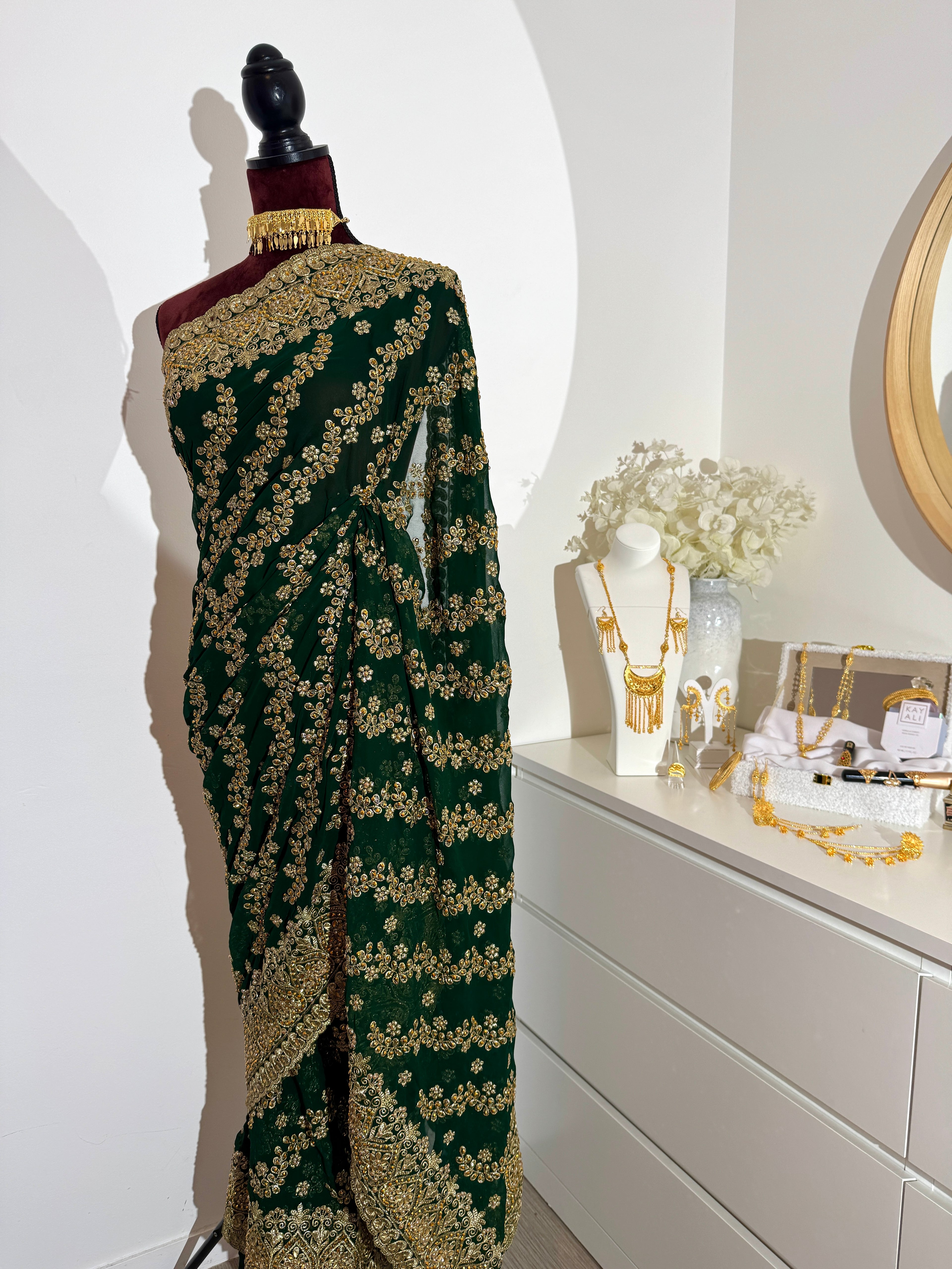 SAREE DESI VERT