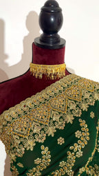 SAREE DESI VERT